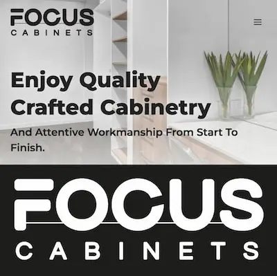 website management client focus cabinets